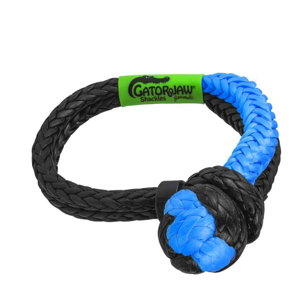 Bubba Rope 1/2" NexGen PRO Gator-Jaw Synthetic Soft Shackle-Blue and Black