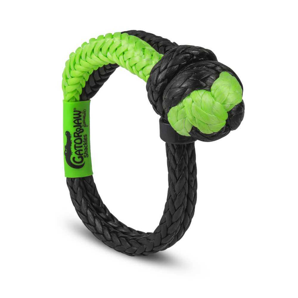 Bubba Rope 1/2" Synthetic Soft Shackle  NexGen Pro Gator Jaw  Green