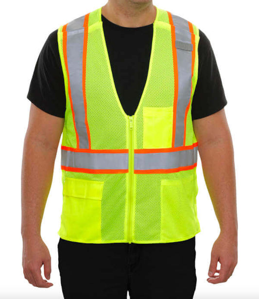 Hi-Vis Safety Vest X-Back ANSI Class 2 – Baremotion