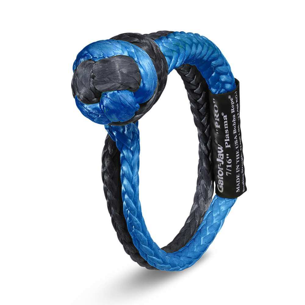 Bubba Rope 7/16" Gator-Jaw PRO Synthetic Soft Shackle Blue