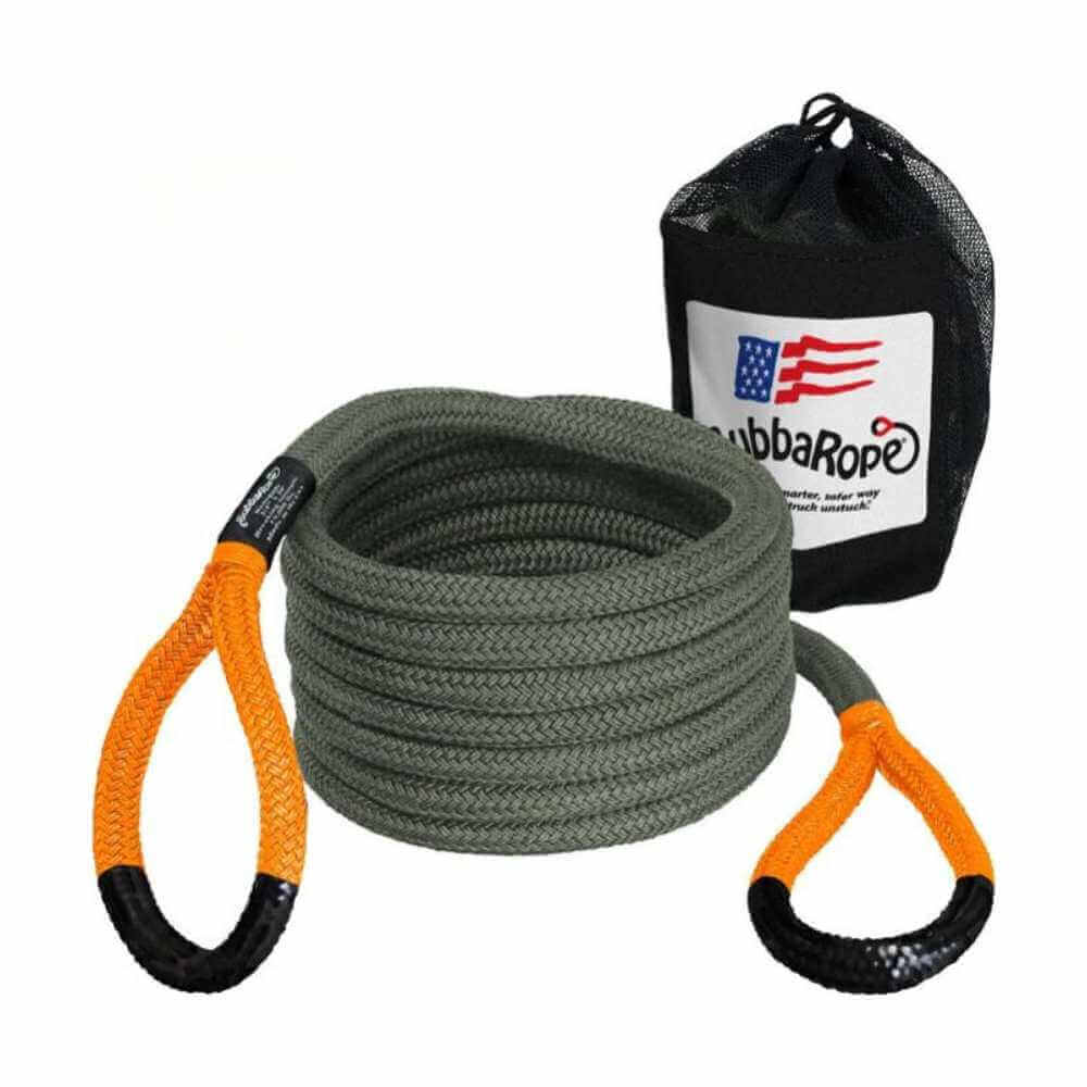 Bubba Rope Renegade 3/4" x 30' Off-Road Recovery Rope.  Comes in camo color rope and a mesh bag