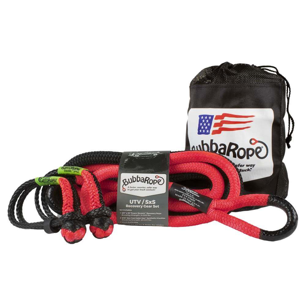 Bubba rope recovery gear set for UTV