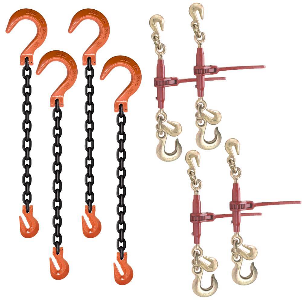 1/2" PREMIUM Chain Binder Kit with Grade 100 USA Chains for superior strength and durability