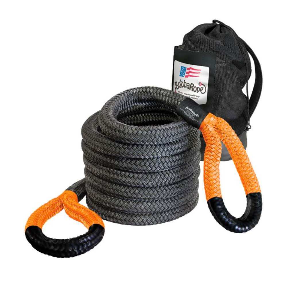 Jumbo Bubba 1-1/2" x 30' Recovery Rope.  Orange eye color