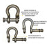 Twist Lock Alloy Shackle offers a fast and safe unlocking and locking mechanism