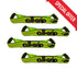 4-Pack All-Grip Green Dog Bone Straps