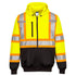 Portwest CA170  Hi-Vis Zipped Hoodie X Back - Yellow.  Comes with adjustable hoodie