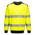 Portwest PW379 Hi-Vis Sweatshirt comes with segmented high visibility reflective tape