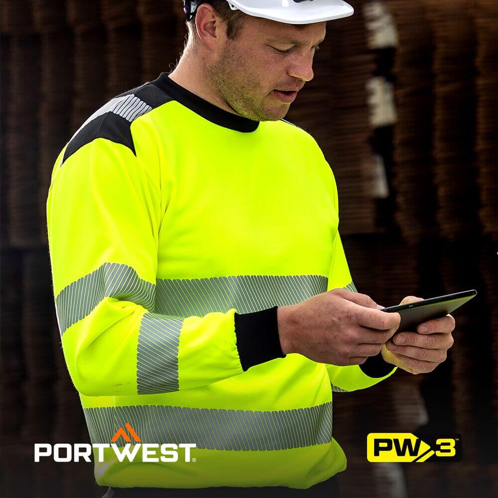 Portwest PW3 sweatshirt High visibility