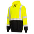 Side view of Portwest UB324 Hi-Vis Two Tone Hoodie.  yellow black hoodie