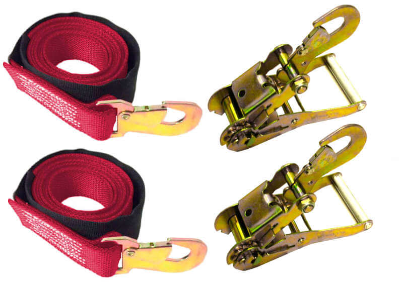 1 SPIN FREE Ratchet Straps with Coated S-Hooks – Baremotion