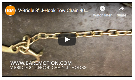 15 Long J-Hooks GR70 Towing V-Chain - Baremotion Product Video 