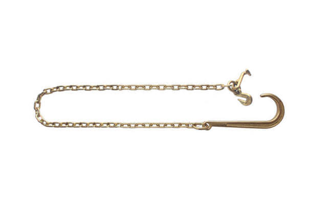Grab, T, & 15-Inch J Hook Chain 5/16-Inch by 8-Foot